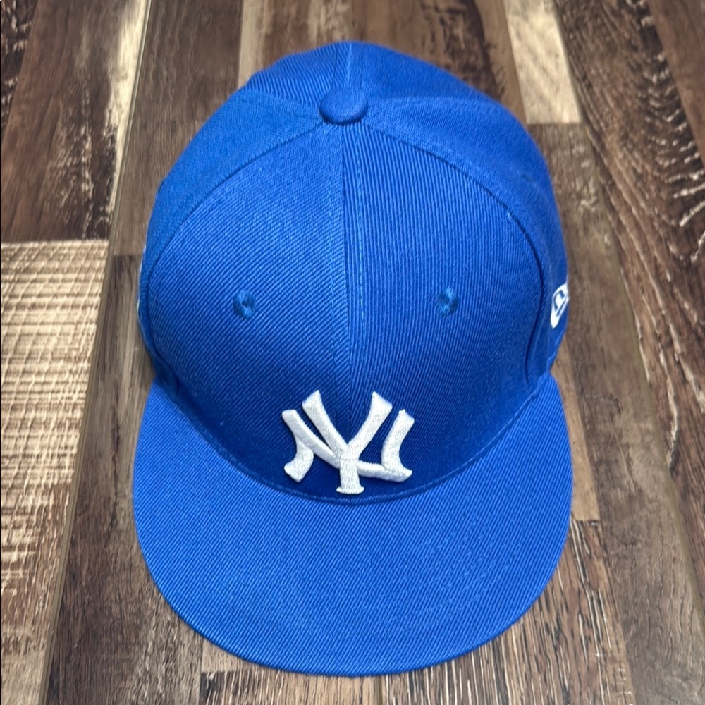 NBL Men's New York Yankees New Era Royal White Logo Fitted Hat